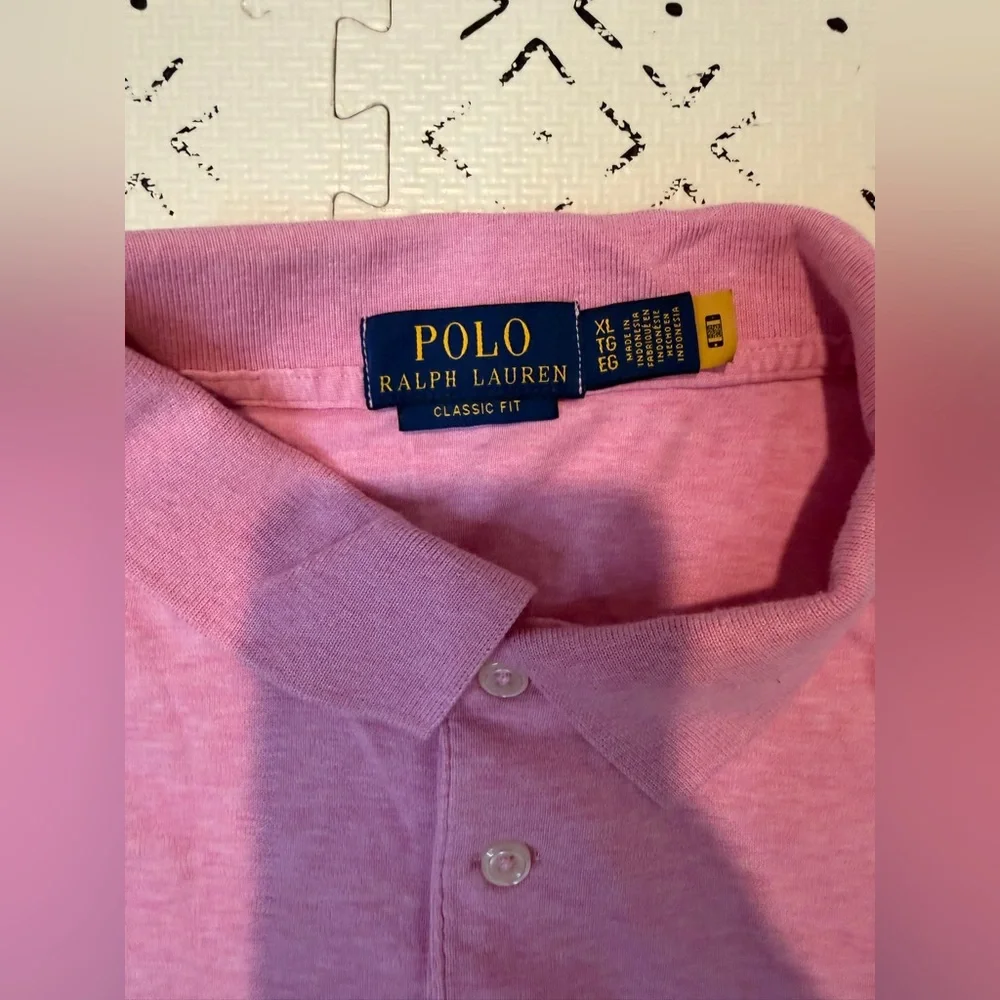 Polo Ralph Lauren Cotton classic -Fit Polo Shirt‎ pink heather XL